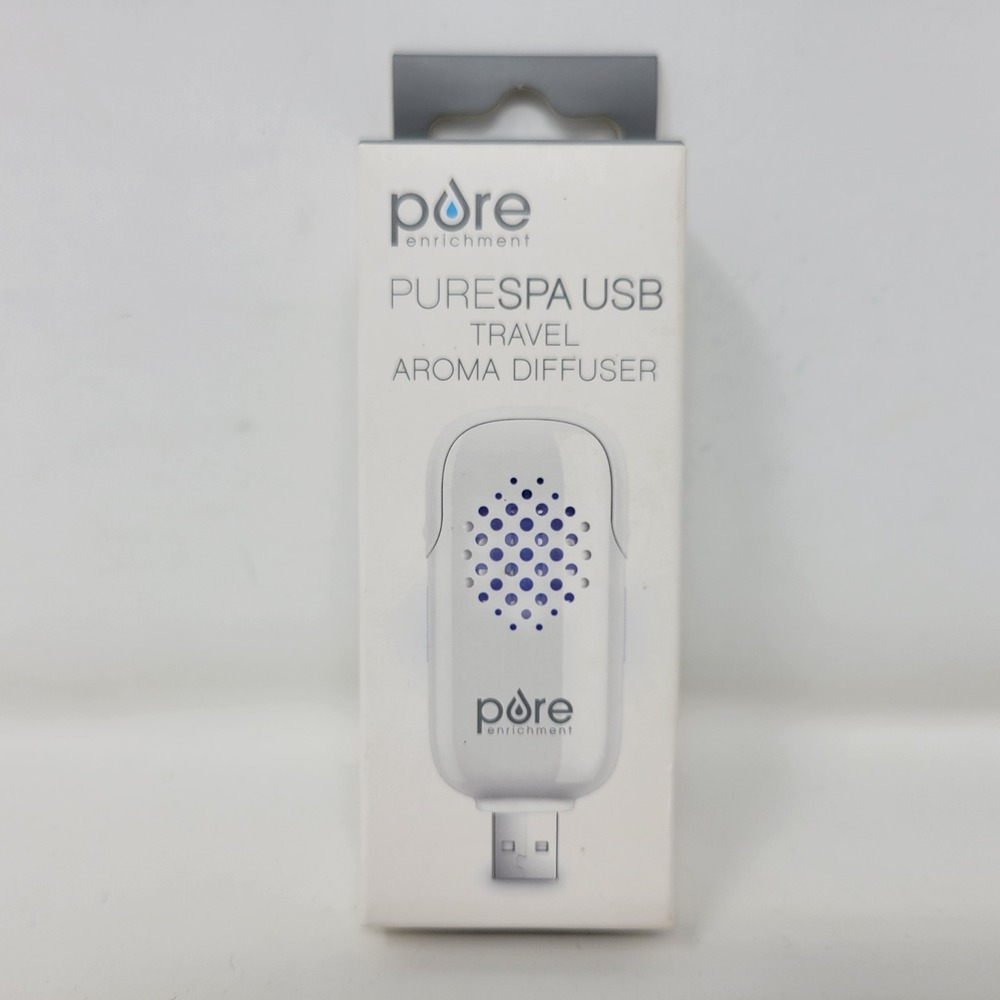 Pure Enrichment PureSpa USB Travel Aroma Diffuser White PESPAUSB New